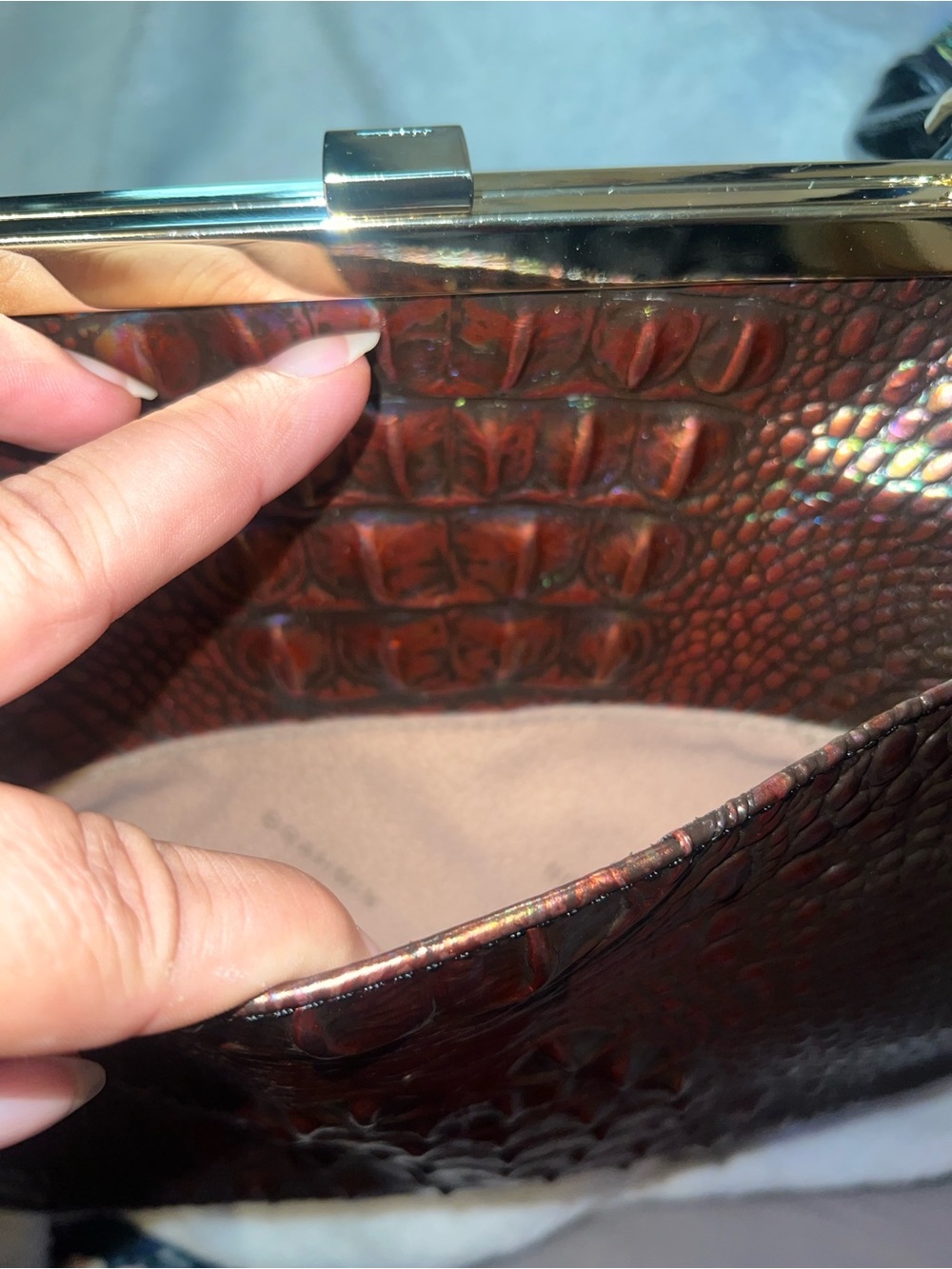 Brahmin Emmy satchel in black pearl Melbourne - Picture 5 of 12
